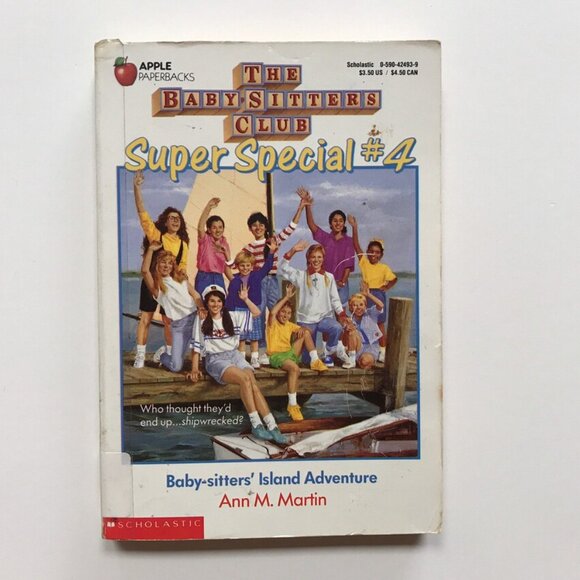 Babysitters Club Super Special #4 Book Island Adventure Paperback Chapter Book - Picture 1 of 5